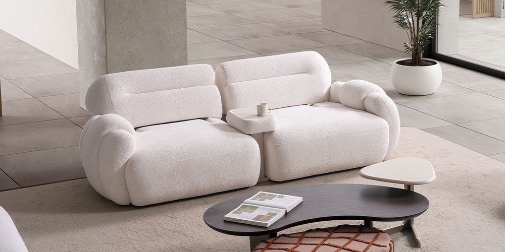 Loft Koltuk Takımı Beyaz - İnegöl Mobilya