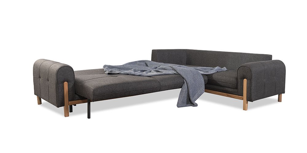 Deniz Köşe Koltuk Takımı Antrasit - İnegöl Mobilya