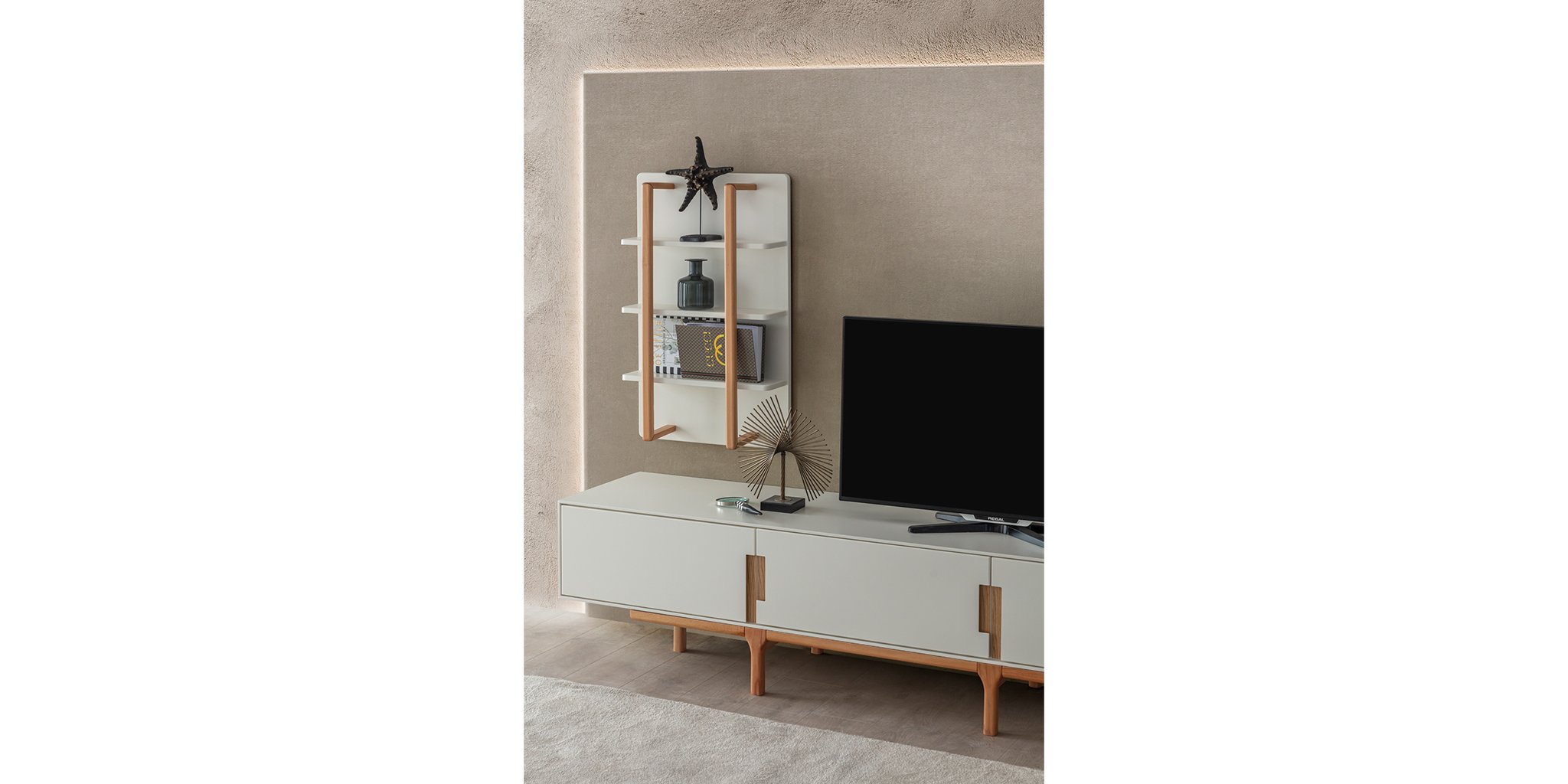 Aura Tv Ünitesi Natural - İnegöl Mobilya