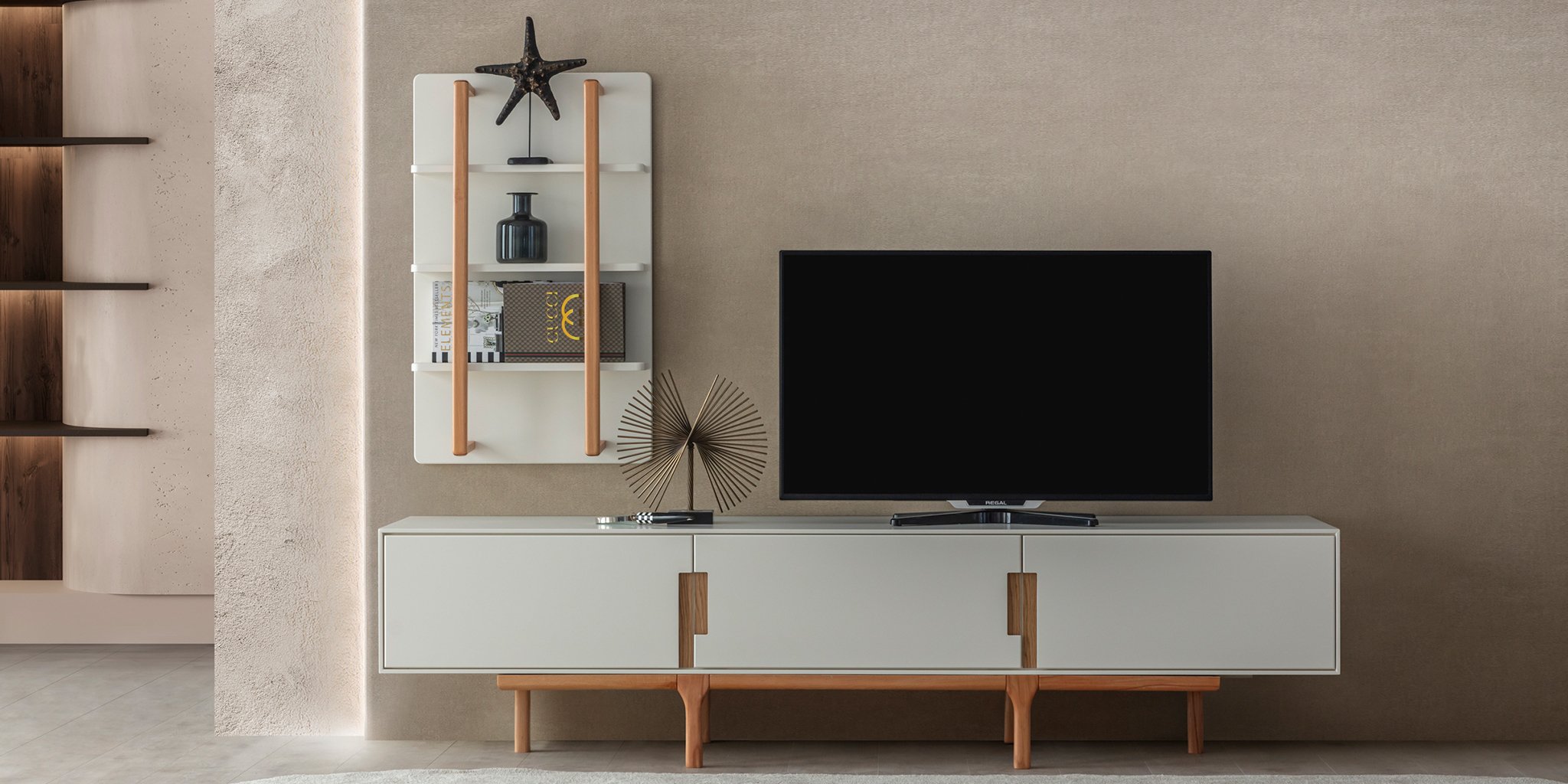 Aura Tv Ünitesi Natural - İnegöl Mobilya