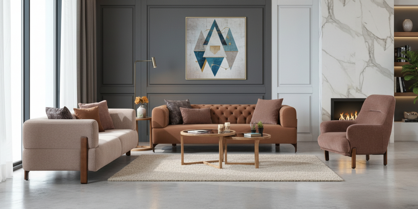 Cratos Wood Koltuk Takımı - İnegöl Mobilya