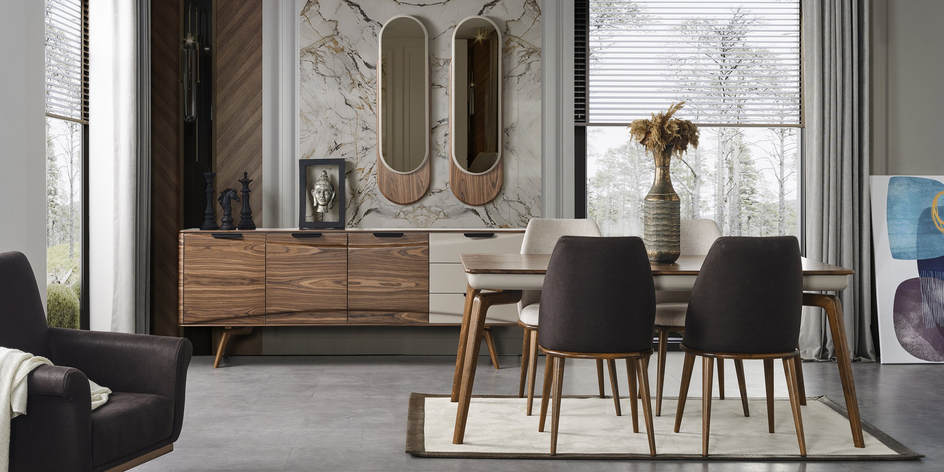 Legno Yemek Odası Takımı - İnegöl Mobilya