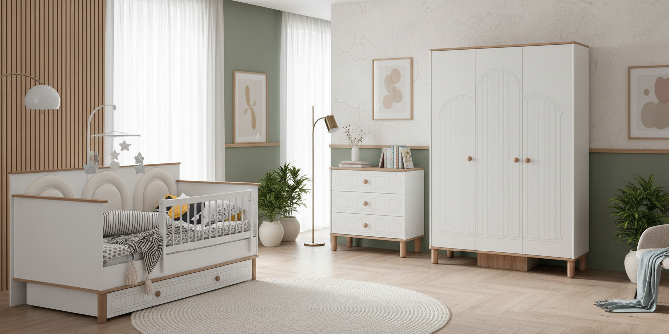 Boho Style Bebek Odası - İnegöl Mobilya