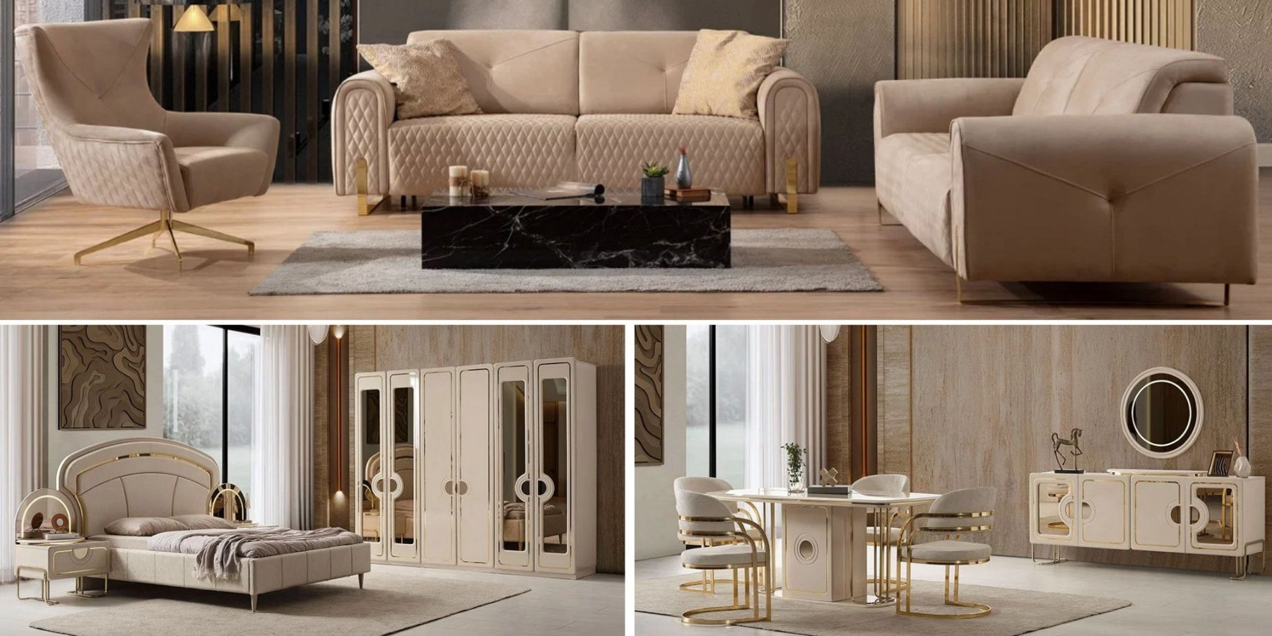 Işıl Düğün Paketi Luxury - İnegöl Mobilya