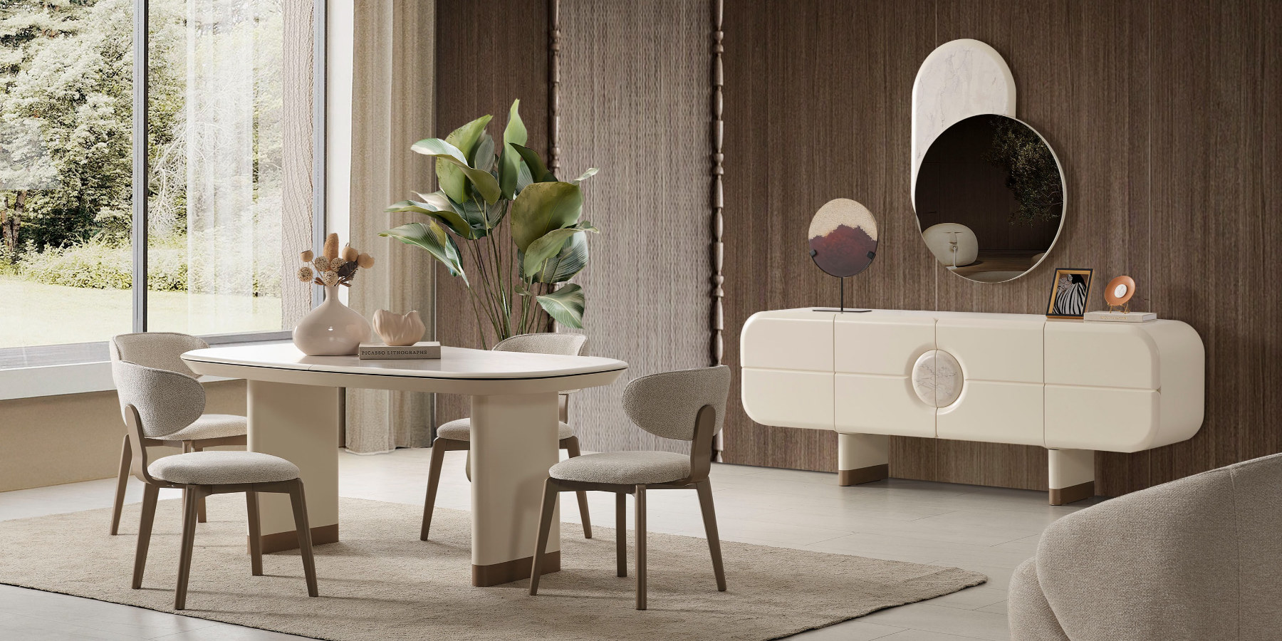 Lotus Modern Yemek Odası Takımı - İnegöl Mobilya