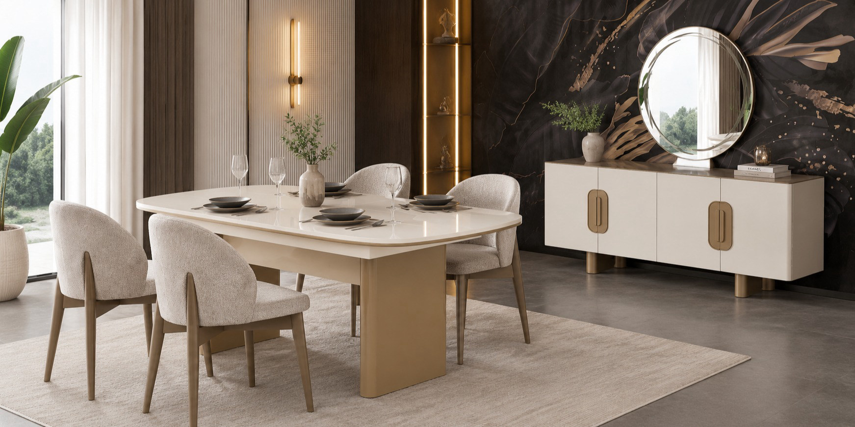 Prada Modern Yemek Odası Takımı - İnegöl Mobilya