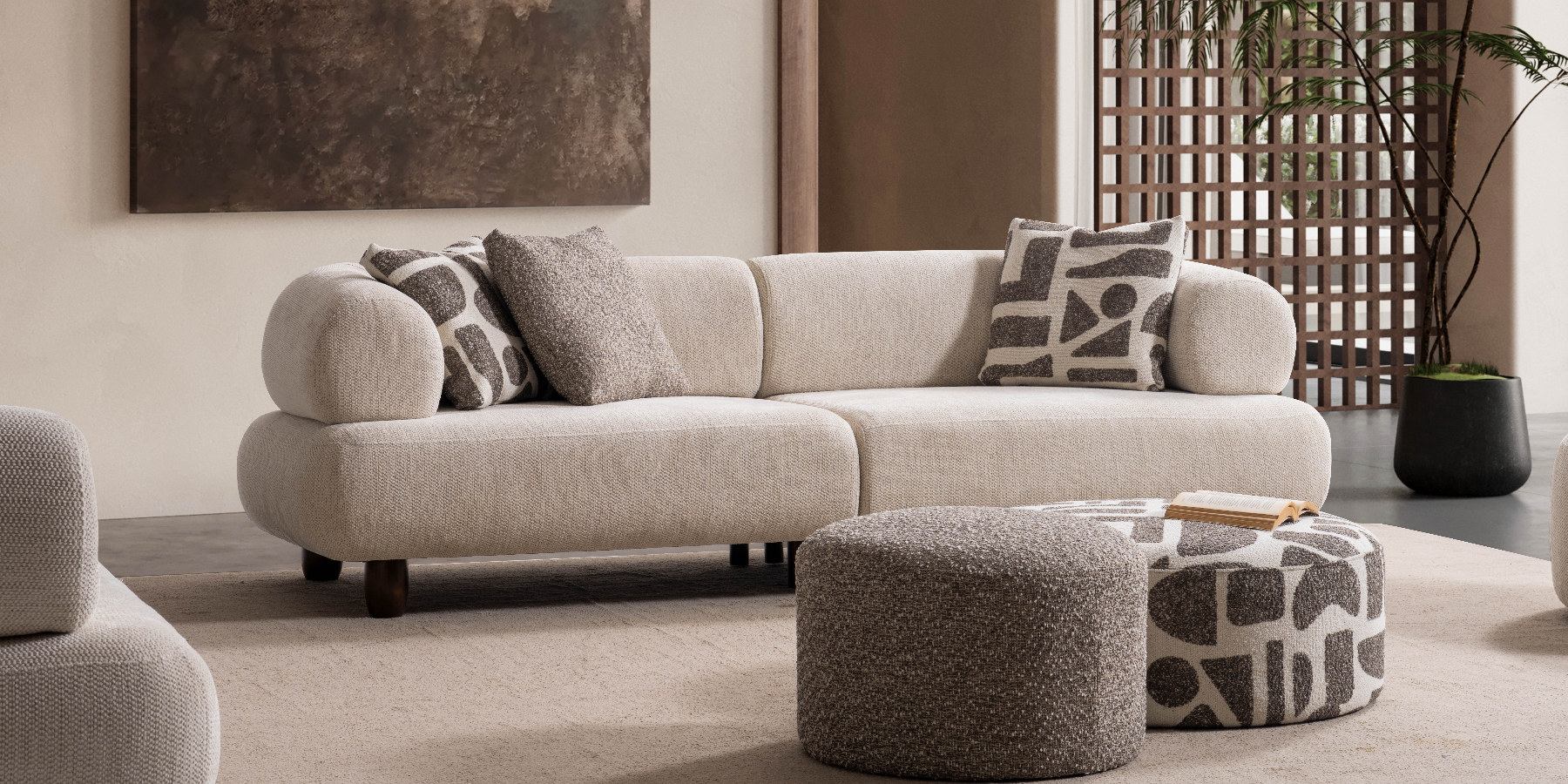 Soho Amerikan Walnut Koltuk Takımı - İnegöl Mobilya