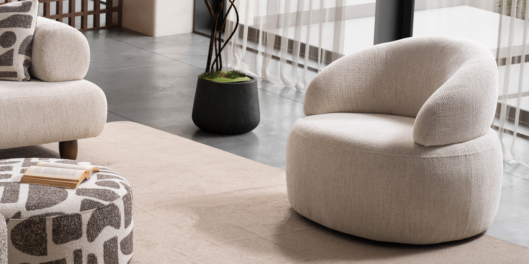Soho Amerikan Walnut Koltuk Takımı - İnegöl Mobilya