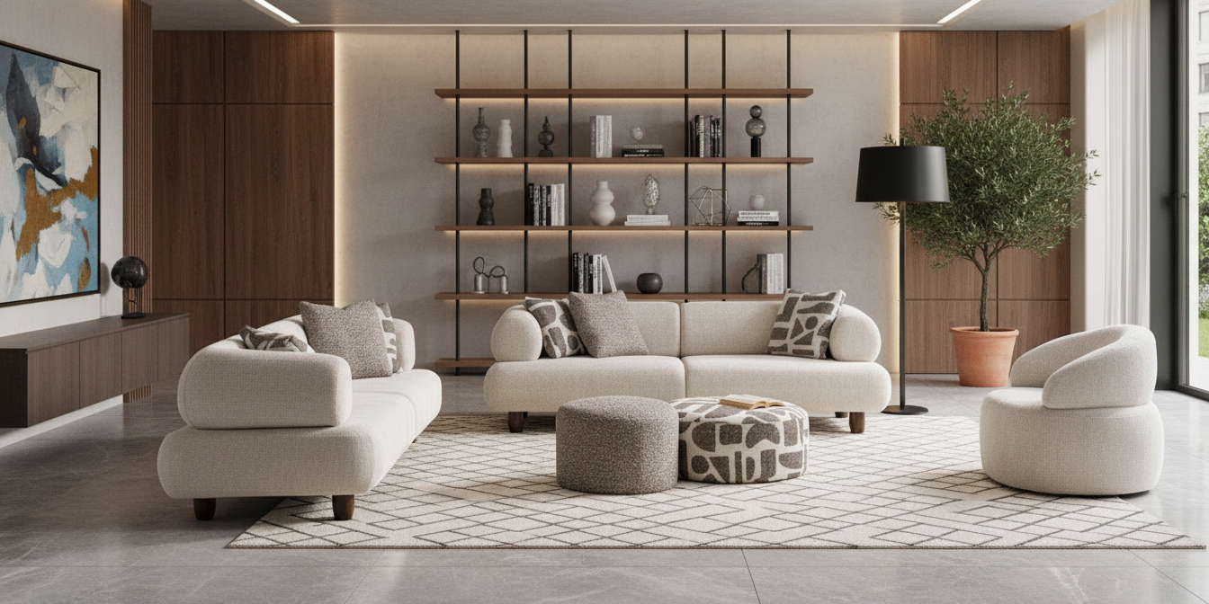 Soho Amerikan Walnut Koltuk Takımı - İnegöl Mobilya