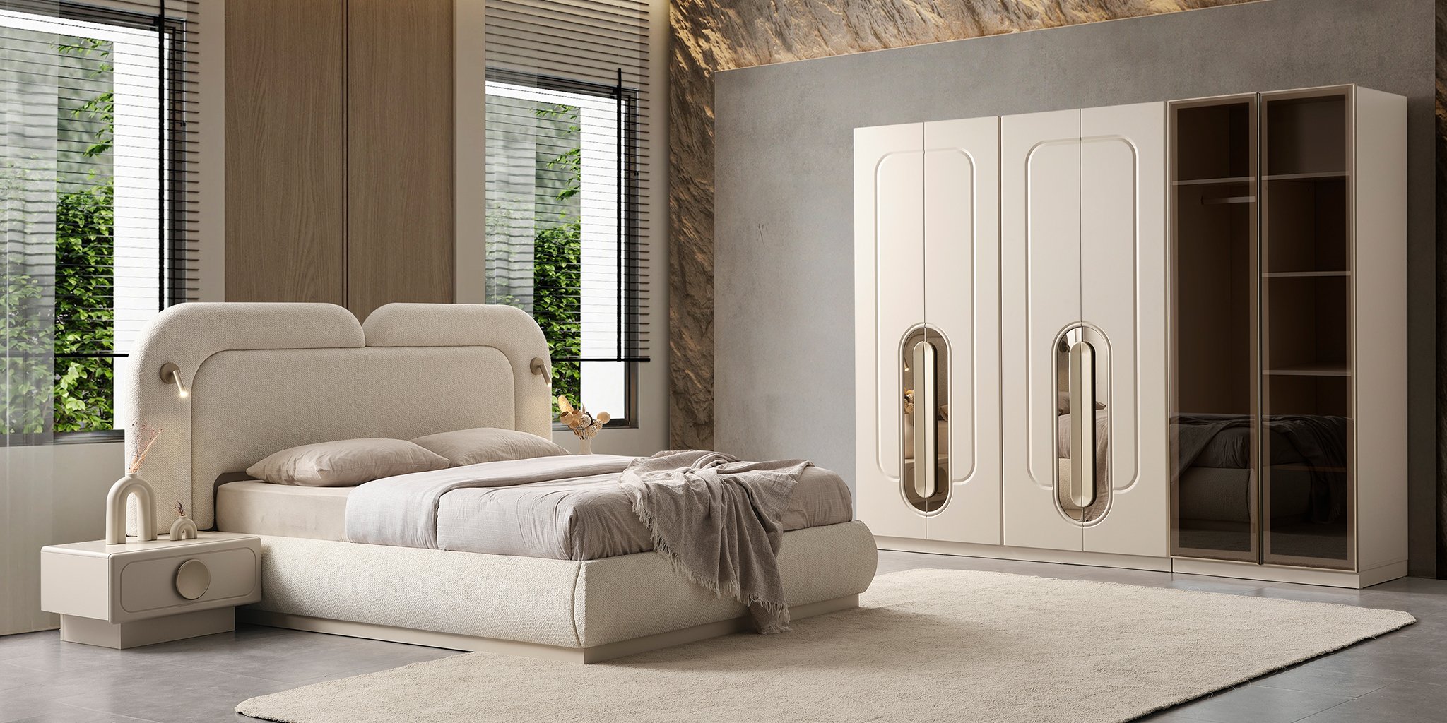 Loft Yatak Odası Takımı - İnegöl Mobilya