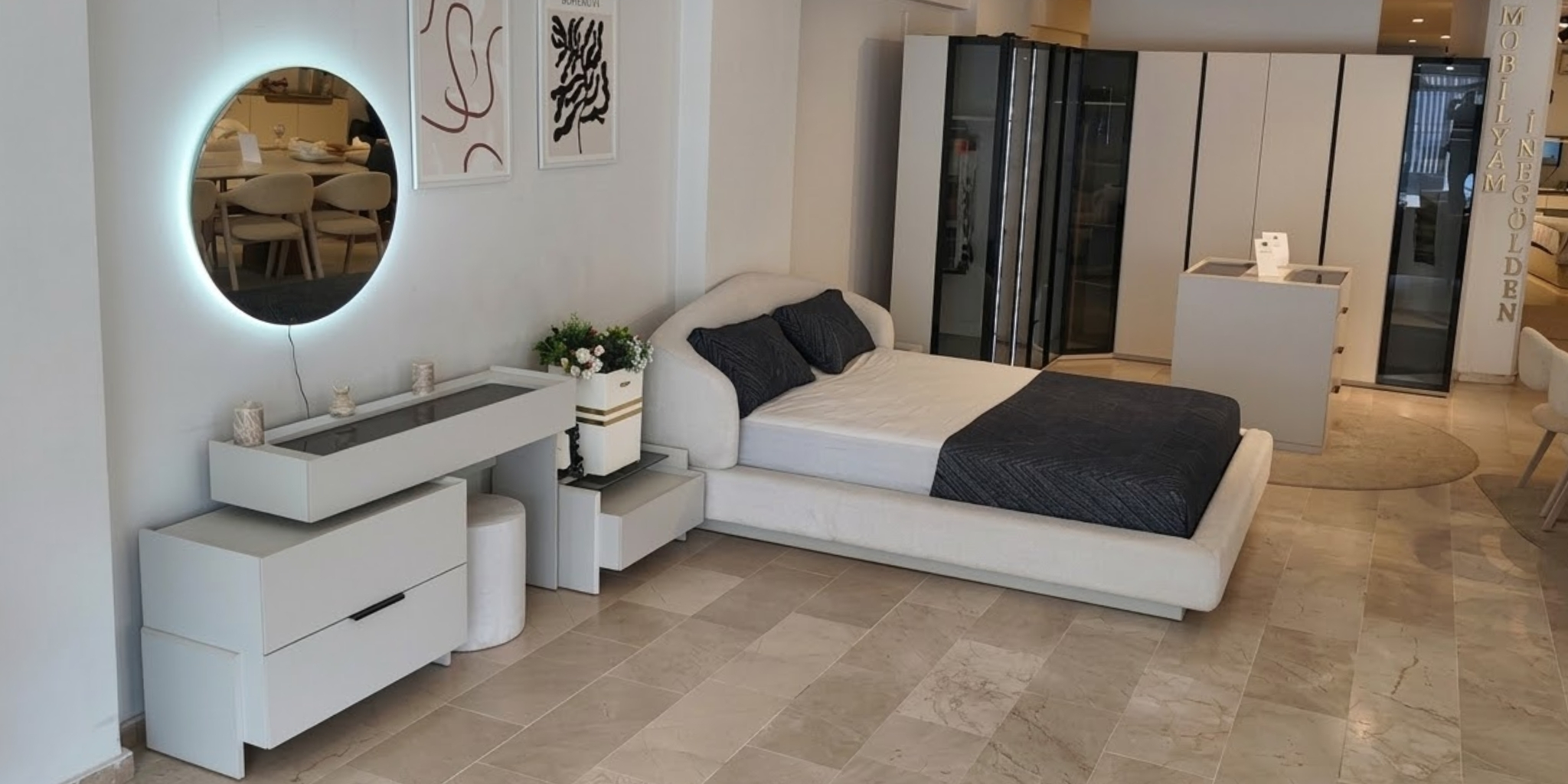 Pragma Giyinme Yatak Odası Takımı Tam Takım Teşhirden - İnegöl Mobilya