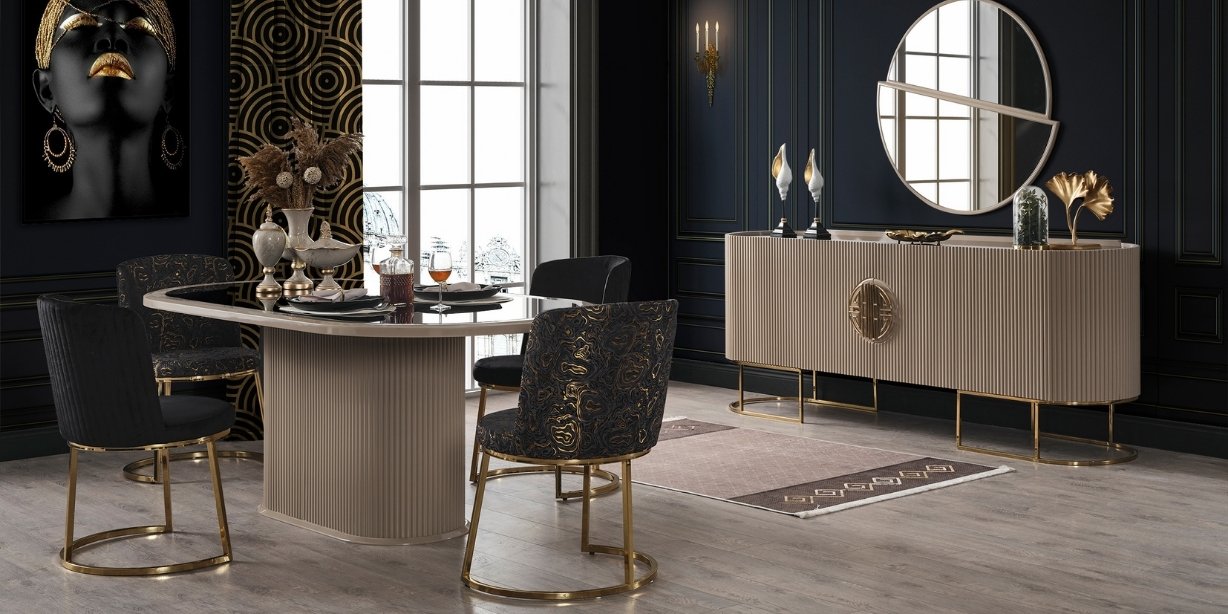 Gucci Cappicuno Yemek Odası Takımı - İnegöl Mobilya