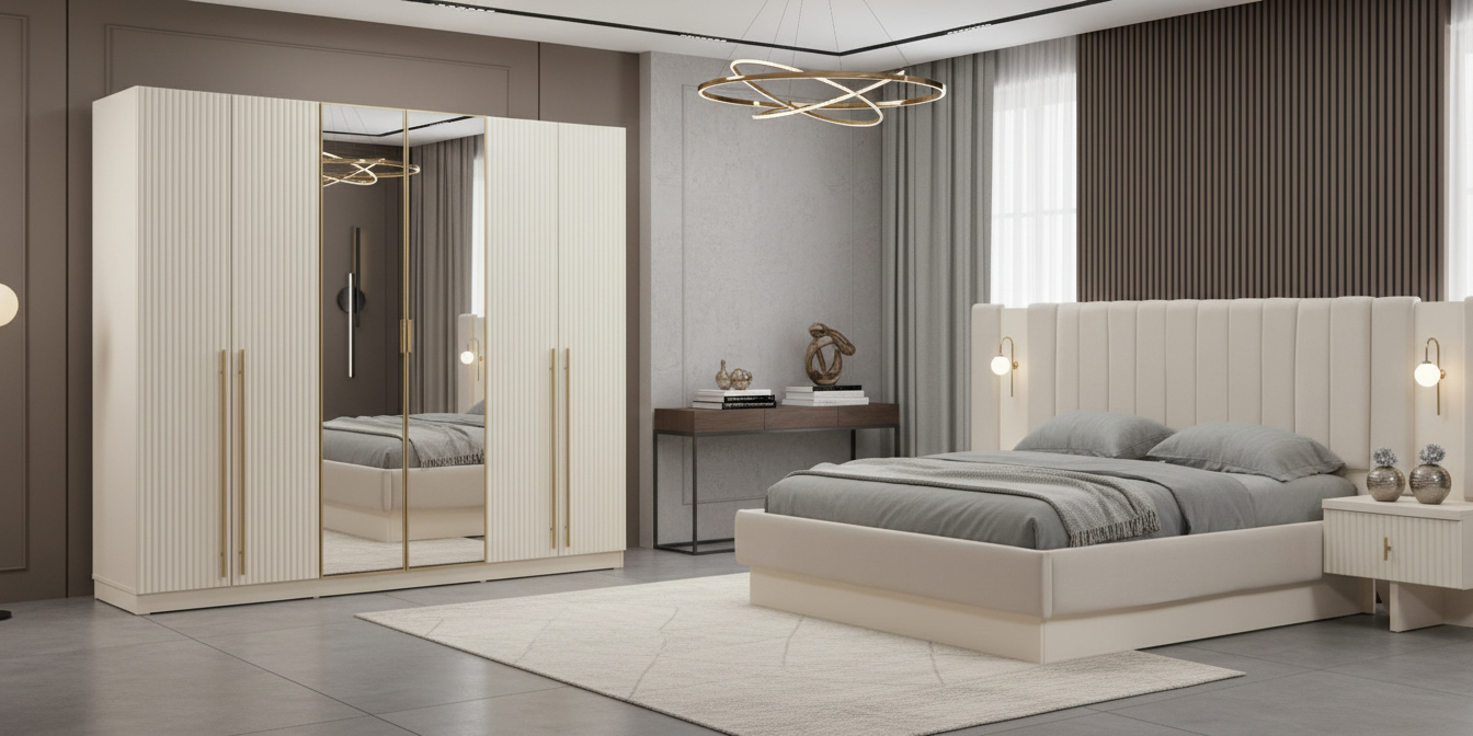Asel Gold Yatak Odası Takımı - İnegöl Mobilya