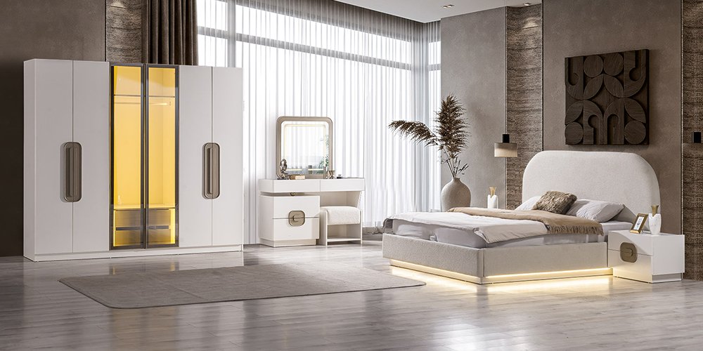 Prada Yatak Odası Takımı Teşhirden - İnegöl Mobilya