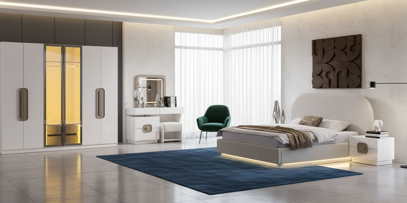 Prada Yatak Odası Takımı Teşhirden - İnegöl Mobilya