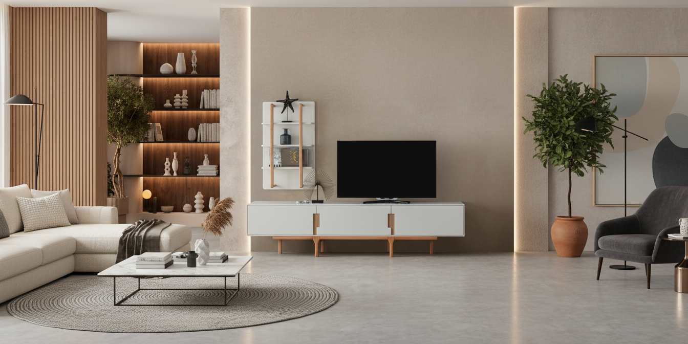 Aura Tv Ünitesi Natural - İnegöl Mobilya