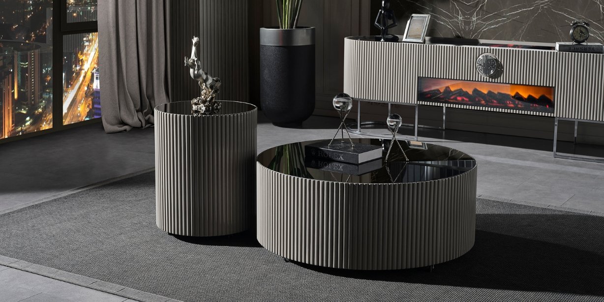 Gucci Duman Gri Yemek Odası Takımı - İnegöl Mobilya