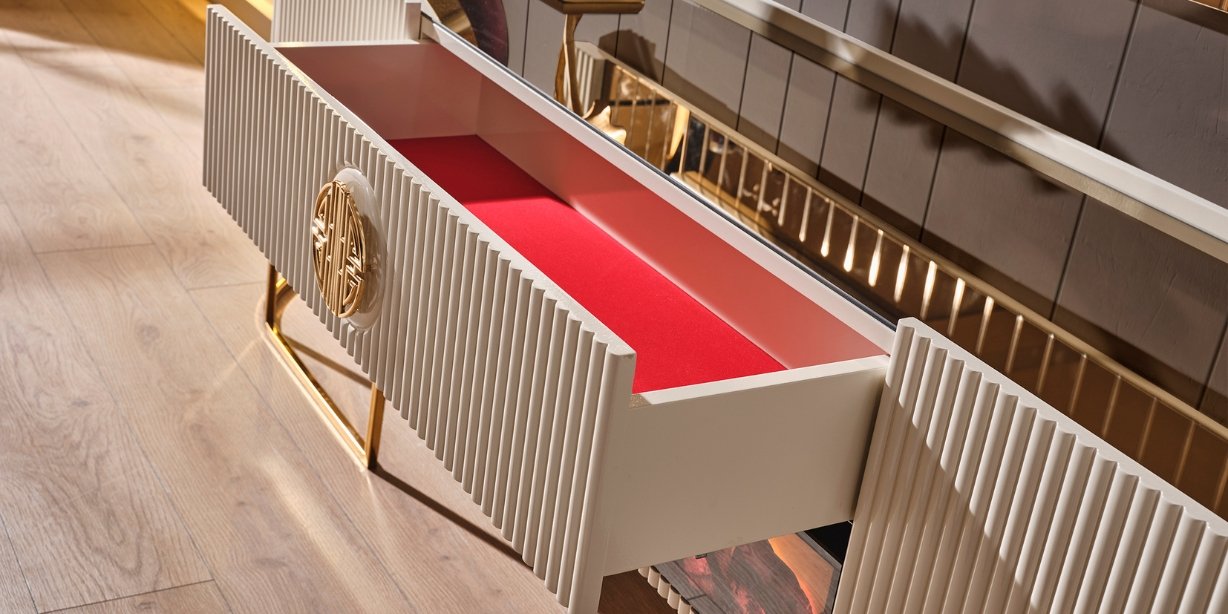 Gucci Ekru Gold Yemek Odası Takımı - İnegöl Mobilya