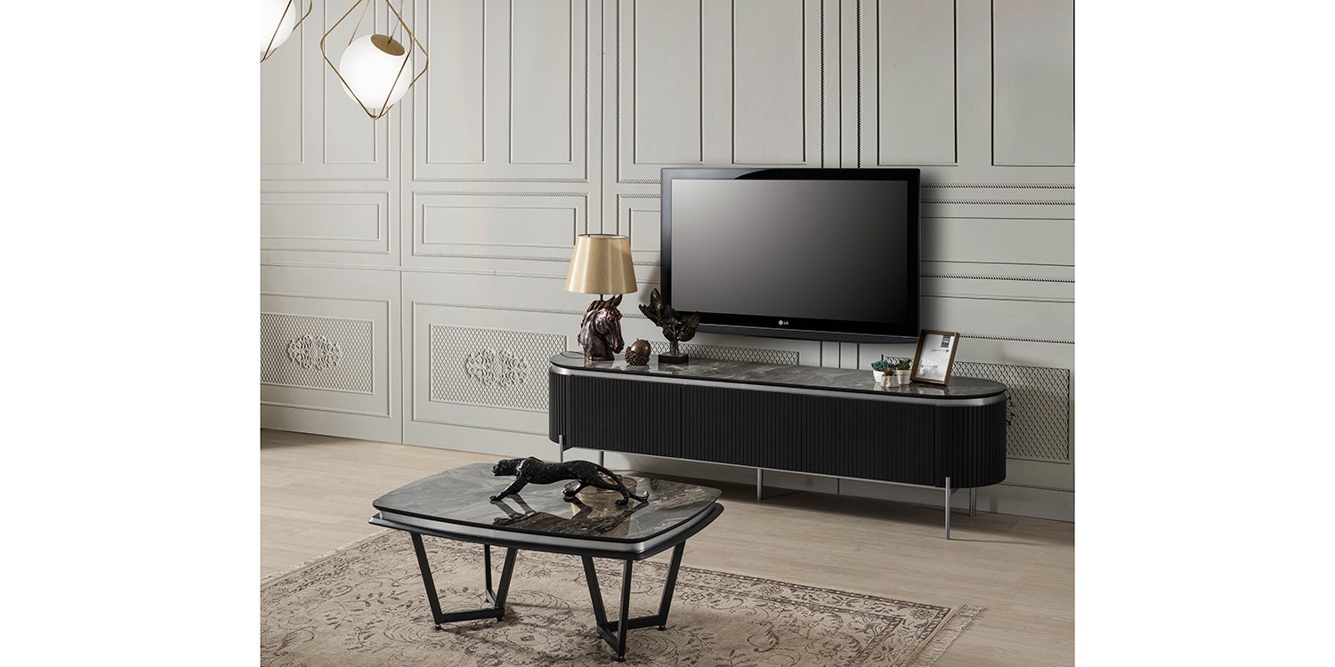 Tesla Tv Ünitesi Metal - İnegöl Mobilya