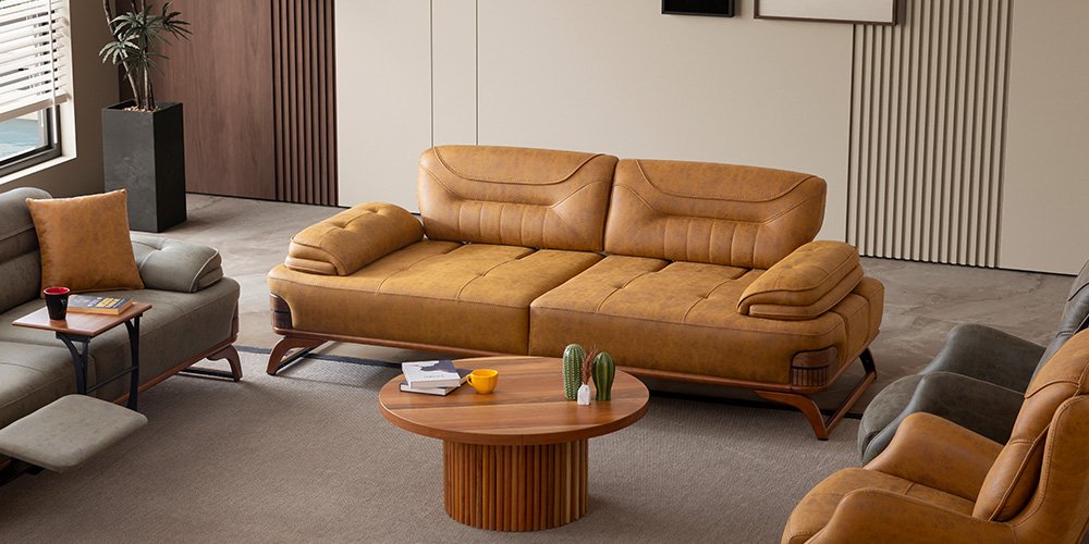 Jaguar Koltuk Takımı Sarı-Yeşil - İnegöl Mobilya